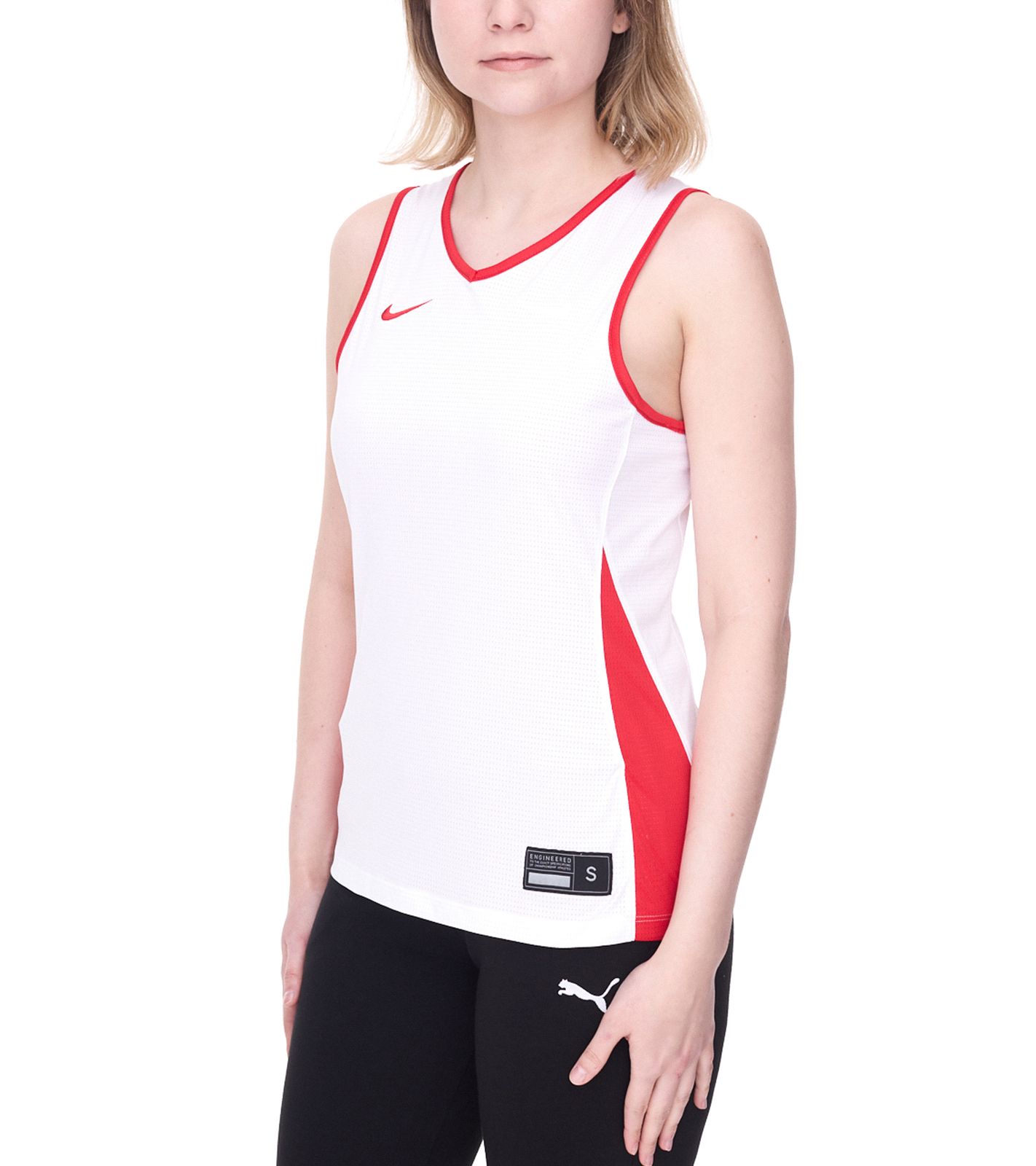 NIKE Team Basketball Reversible Damen Tank-Top mit Dri-FIT-Technologie Trainings-Shirt wendbares Sport-Shirt NT0213-657 Rot/Wei&szlig;