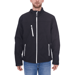 SANTINO Men's Water-Repellent Softshell Jacket, Outdoor Jacket, Everyday Jacket 6201401019 Black