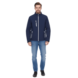 SANTINO Men's Water-Repellent Softshell Jacket, Outdoor Jacket, Everyday Jacket 1009676 Blue