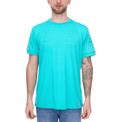 Mercedes-Benz AMG Petronas F1 Herren T-Shirt Kurzarm-Shirt Sommer-Shirt 701225460 003 Türkis