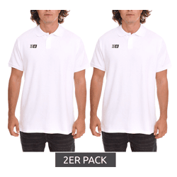 2er Pack Outfitter OCEAN FABRICS Herren Polo-Hemd angenehmes Sommer-Shirt 1049-OTW-10 Weiß
