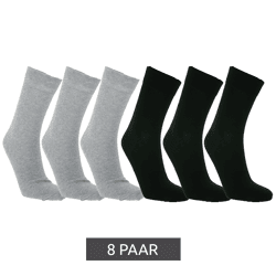 8 Paar TRUE style nachhaltige Baumwoll-Socken mit Komfortbund Oeko-Tex zertifiziert - Standard 100 Business-Socken lange Strümpfe 9078780 