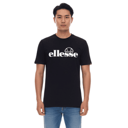 ellesse Fuenti T-Shirt Men's Cotton Shirt with Logo Print Sports Shirt SHP16469 Black