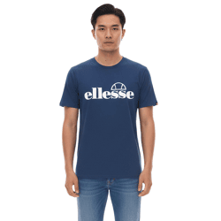 ellesse Fuenti T-Shirt Men's Cotton Shirt with Logo Print Sports Shirt SHP16469 Blue