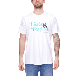 Mercedes-Benz AMG Petronas F1 Fierce and Fearless Graphic Herren T-Shirt Baumwoll-Shirt 701222348 002 Weiß