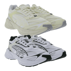 PUMA Velophasis Always On Sneakers Damen und Herren Hybrid-Schuhe mit EVA Zwischensohle nachhaltig und vegan 395908 in Beige oder Weiß