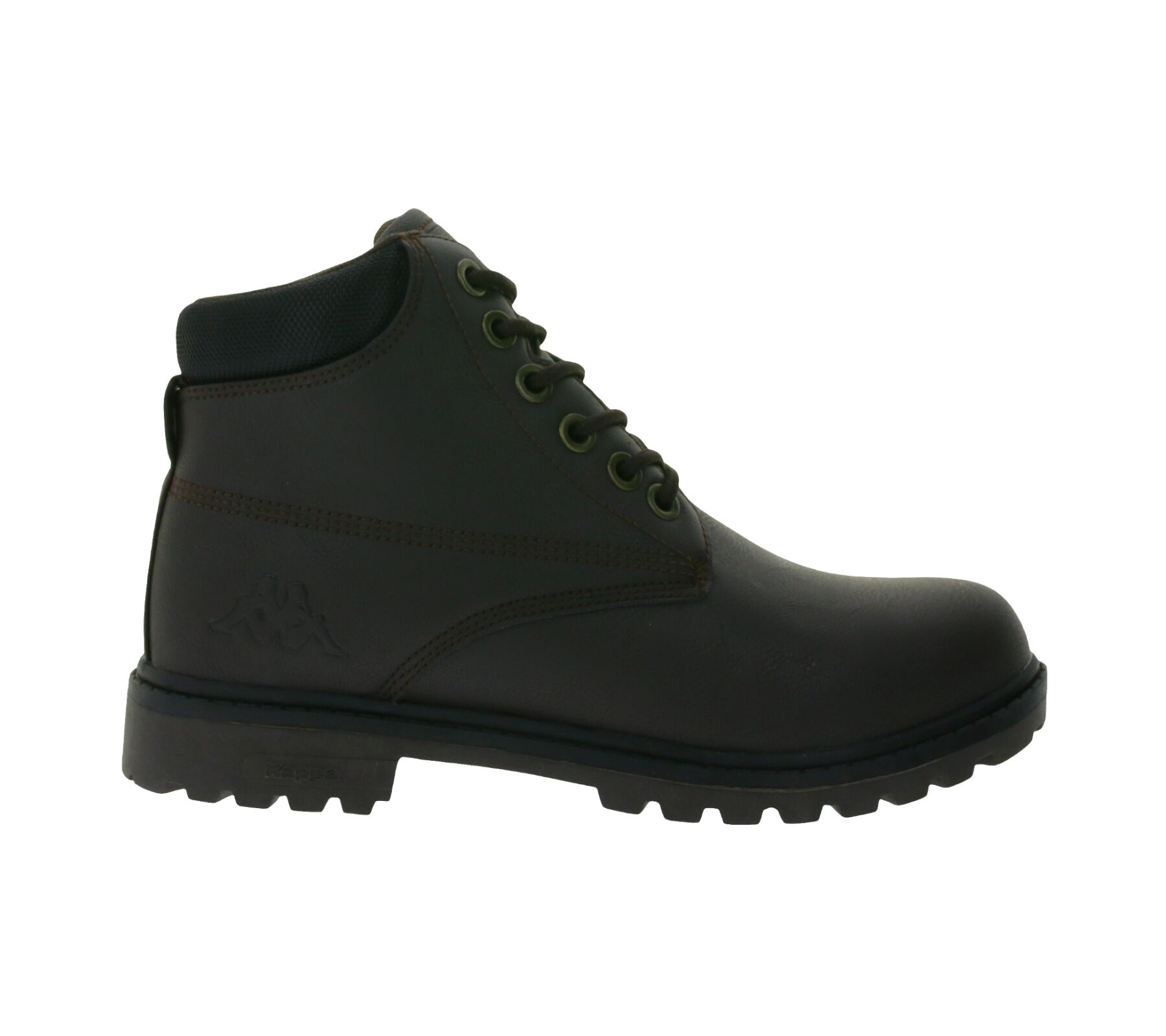 Kappa Logo Tennessee 2 Herren Winter-Stiefelette Schn&uuml;r-Boots in Kunstleder-Optik 303UY90-938 Dunkelbraun