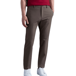 PAUL & SHARK Herren Chino-Hose Regular Fit Bundfalten-Hose aus Dynamic-Stretch Stoff-Hose 13314096 661 Braun