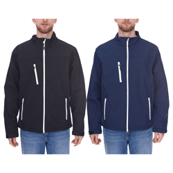 SANTINO Herren Softshell-Jacke wasserabweisende Outdoor-Jacke Alltags-Jacke in Blau oder Schwarz