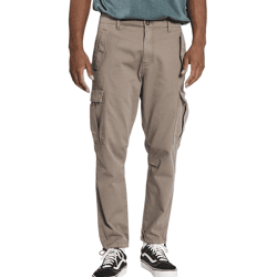 REDEFINED REBEL Jolan Herren Cargo-Hose im Utility-Look Anti Fit Baumwoll-Hose Ankle-Stil mit Tunnelzug am Beinende 226027 Braun