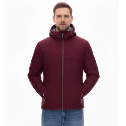 TERNUA Mannun Herren Isolations-Jacke nachhaltige Winter-Jacke mit Microshell und Thermashell 1643643-3483 Bordeaux-Rot