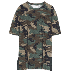 Sixth June Herren T-Shirt im Camouflage-Look Baumwoll-Shirt Kurzarm-Shirt M3409CTS-CAMO Grün