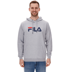 FILA Barumini Herren Hoodie Kapuzen-Pullover Pulli Sweater Baumwoll-Sweatshirt FAU0068-80000 Grau-Meliert