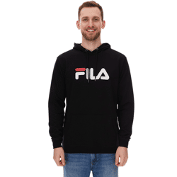 FILA Barumini Hoodie Herren Kapuzen-Pullover Pulli Sweater Baumwoll-Sweatshirt FAU0068-80010 Schwarz