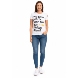 Damen ebay Fußball-Fan-Shirt Baumwoll-Rundhals-Shirt mit Rückennummer DFB Deutschland-Shirt Jubelsommer 900418 Weiß