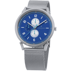 Pierre Cardin Men's Wristwatch with Multi-Dial and Color Accents, Analog Quartz Watch with Stainless Steel Strap, 3ATM, 44mm, CPI.2064 