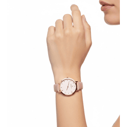 Pierre Cardin Damen Armband-Uhr schlichtes Ziffernblatt analoge Quarz-Uhr mit Leder-Armband 3ATM 36mm CBV.1124 Rosa