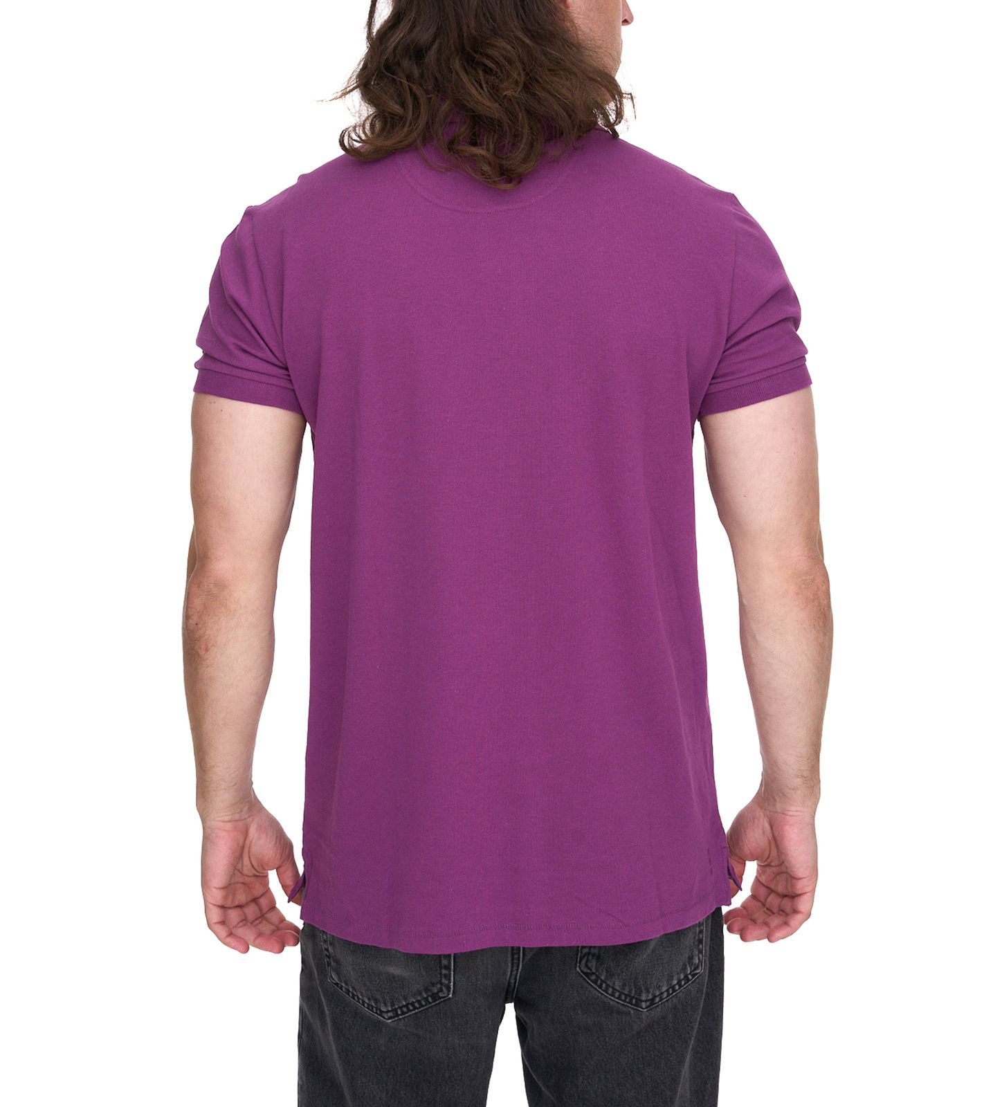 ELEVATE Calgary Herren Polo-Shirt Baumwolle Polo-Hemd Pique-Strick 200 g/m&sup2; 3808038 Lila
