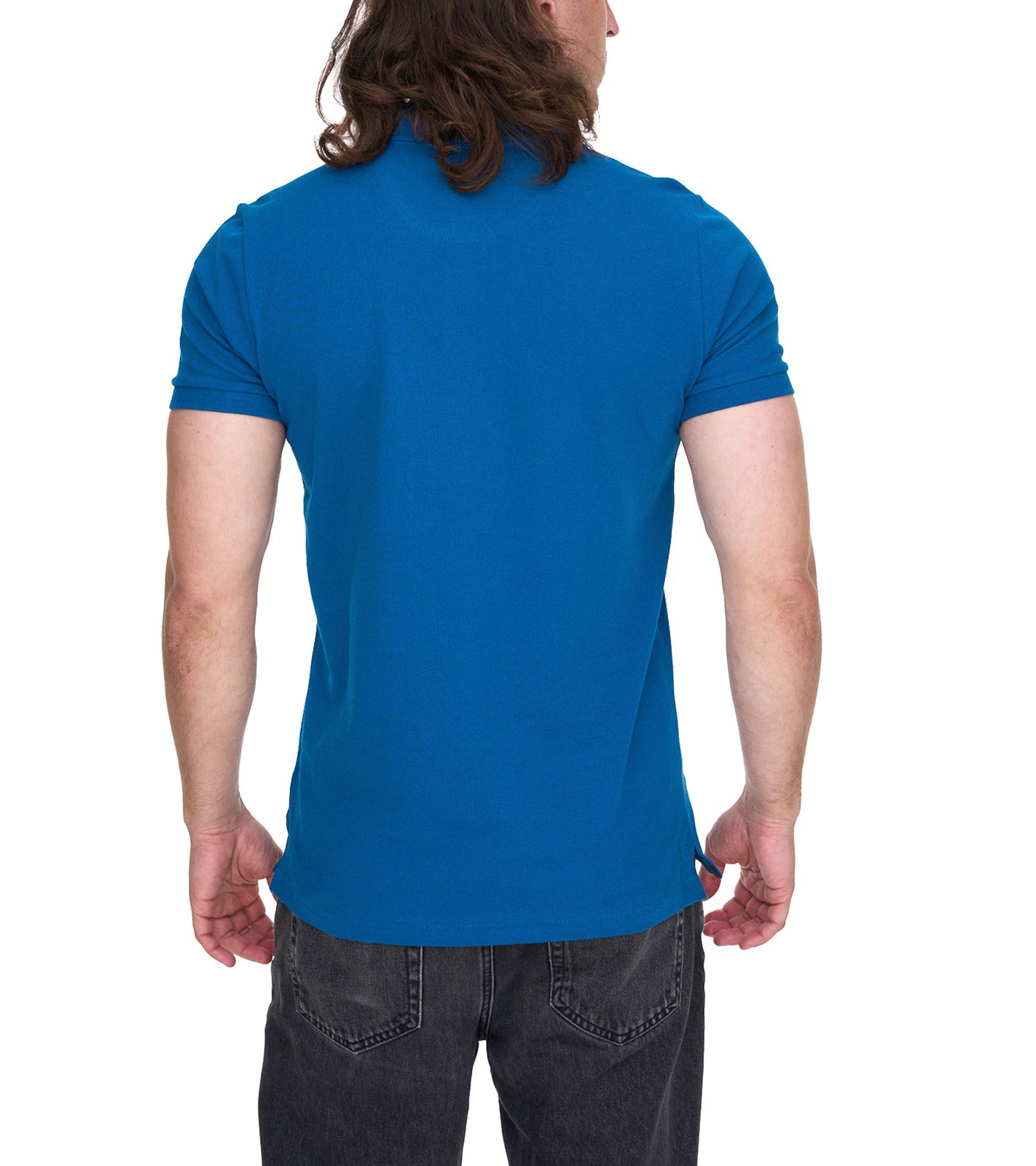ELEVATE Calgary Herren Polo-Shirt Baumwolle Polo-Hemd Pique-Strick 200 g/m&sup2; 3808052 Blau