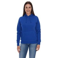 Elevate Charon Women's Hoodie: Simple Cotton Sweatshirt with Kangaroo Pocket, Sweater 3823452, Blue