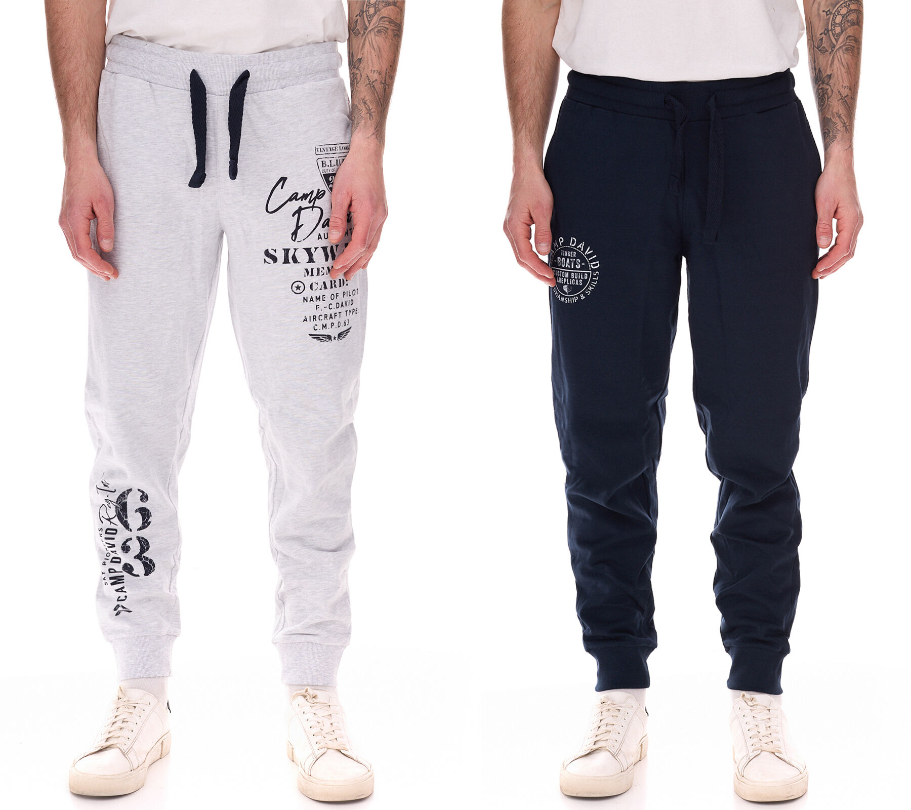 CAMP DAVID Jogginghose Herren SALE 428251 Dunkelblau oder Grau