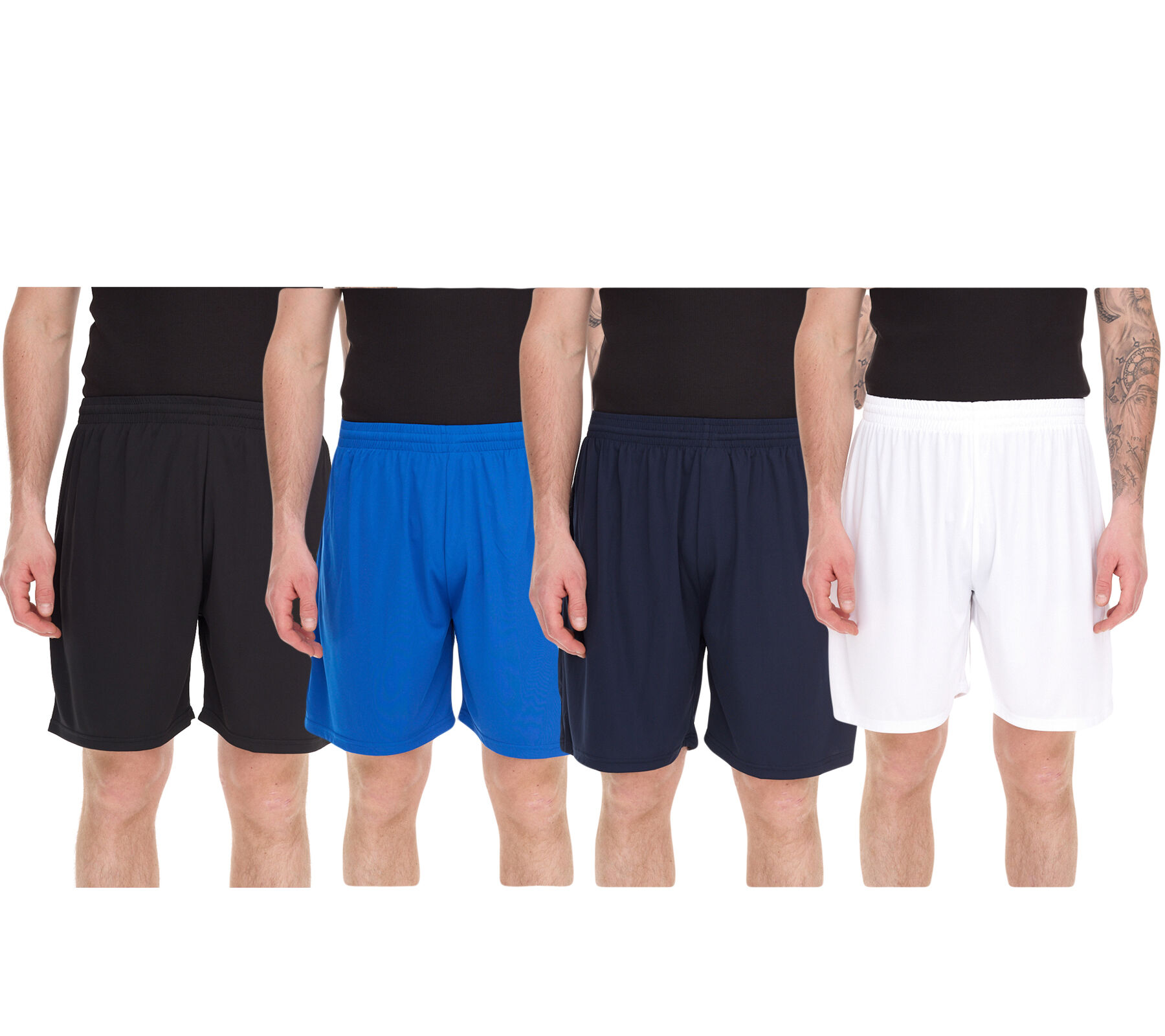 masita Belize Herren Trainings-Shorts mit Clima Tech-Technologie Sport-Hose ohne Innenslip 2202S Blau, Dunkelblau, Wei&szlig; oder Schwarz