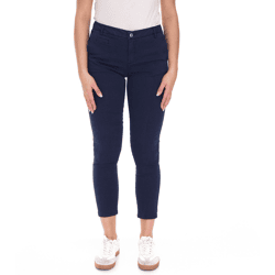 UNITED COLORS OF BENETTON Damen Stoff-Hose Baumwoll-Hose Chino-Hose 29990356 Dunkelblau