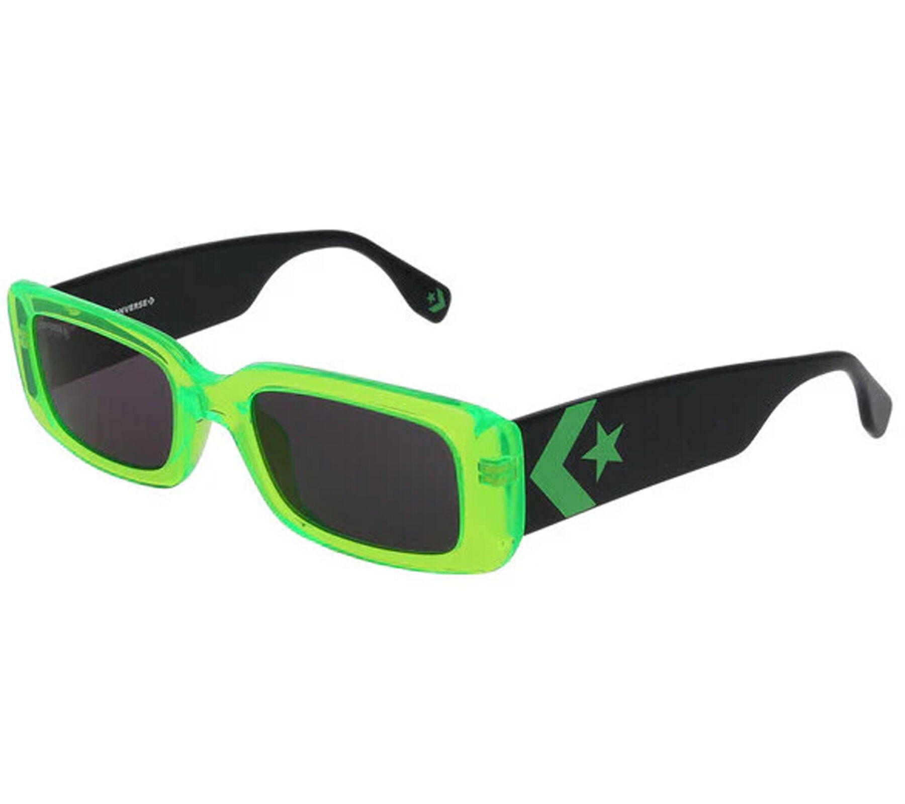 Converse Damen & Herren Sonnenbrille mit UV400-Schutz mit Lichtdurchl&auml;ssigkeit S2 Urlaubs-Brille SCO228 OVC1 Schwarz/Gr&uuml;n