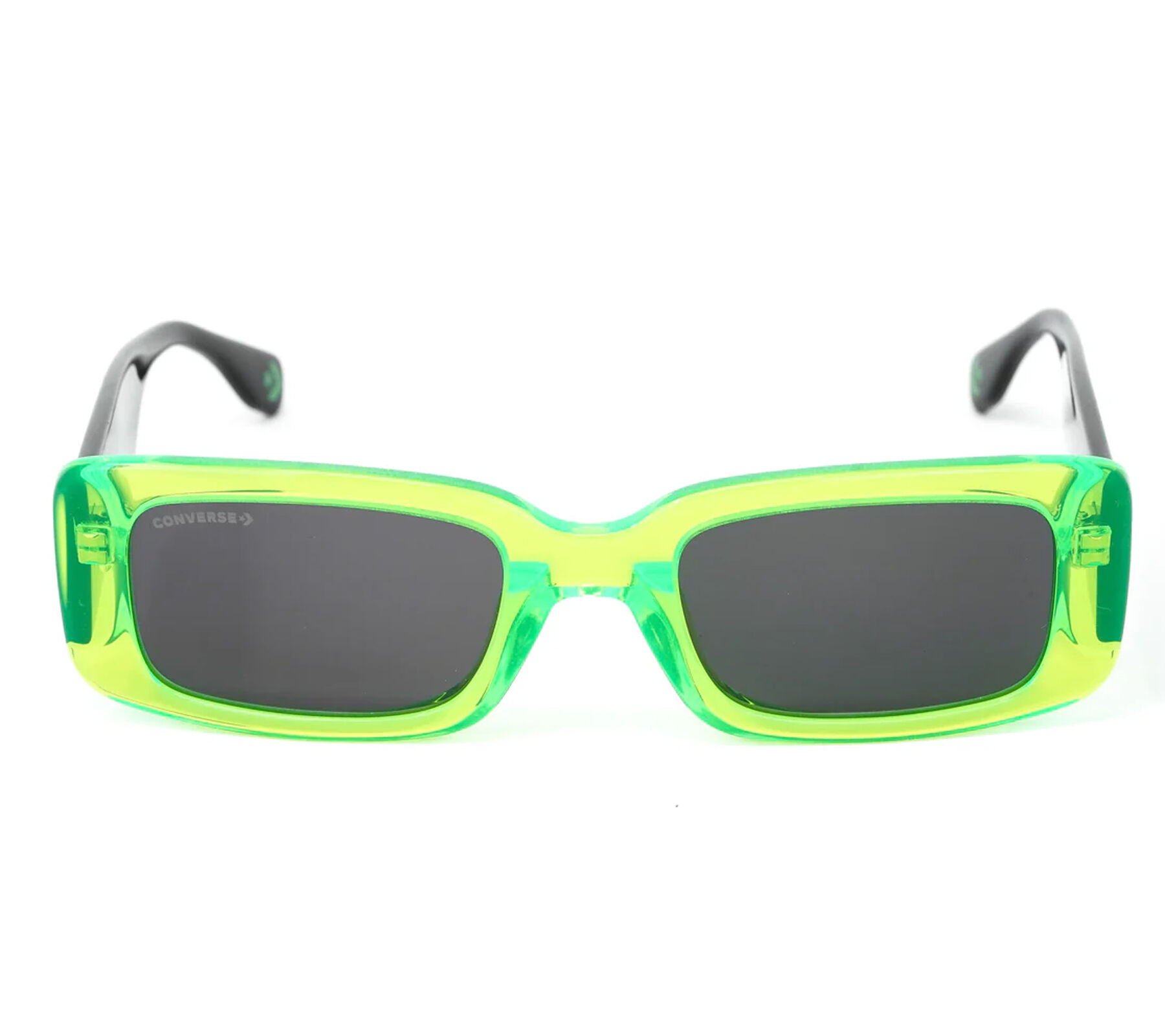 Converse Damen & Herren Sonnenbrille mit UV400-Schutz mit Lichtdurchl&auml;ssigkeit S2 Urlaubs-Brille SCO228 OVC1 Schwarz/Gr&uuml;n