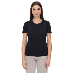 ELEVATE Heros Damen T-Shirt schlichtes Baumwoll-Shirt 150 g/m2 Basic-Shirt Unterzieh-Shirt 3802999 Schwarz
