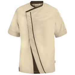 LAFONT Herren Überkreuzte Arbeits-Jacke mit Twill-Jacquard Freizeit-Jacke 62499043 Beige