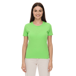 ELEVATE Heros Women's T-Shirt, Plain Cotton Shirt, 150 g/m², Basic Shirt, Layering Shirt, 3802968, Apple Green
