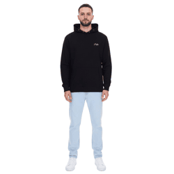 PLAYBOY Herren Baumwoll-Pullover Langarm-Shirt mit Kapuze Hoodie Schwarz