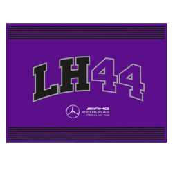 Mercedes-Benz AMG PETRONAS Flagge Lewis Hamilton 90x120cm Fan-Artikel Formel-1 Fahne 701222354 001 Violett