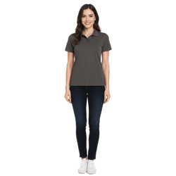 ELEVATE Helios Damen Polo-Shirt Baumwolle Polo-Hemd Pique-Strick 180 g/m² 3810789 Dunkelgrau