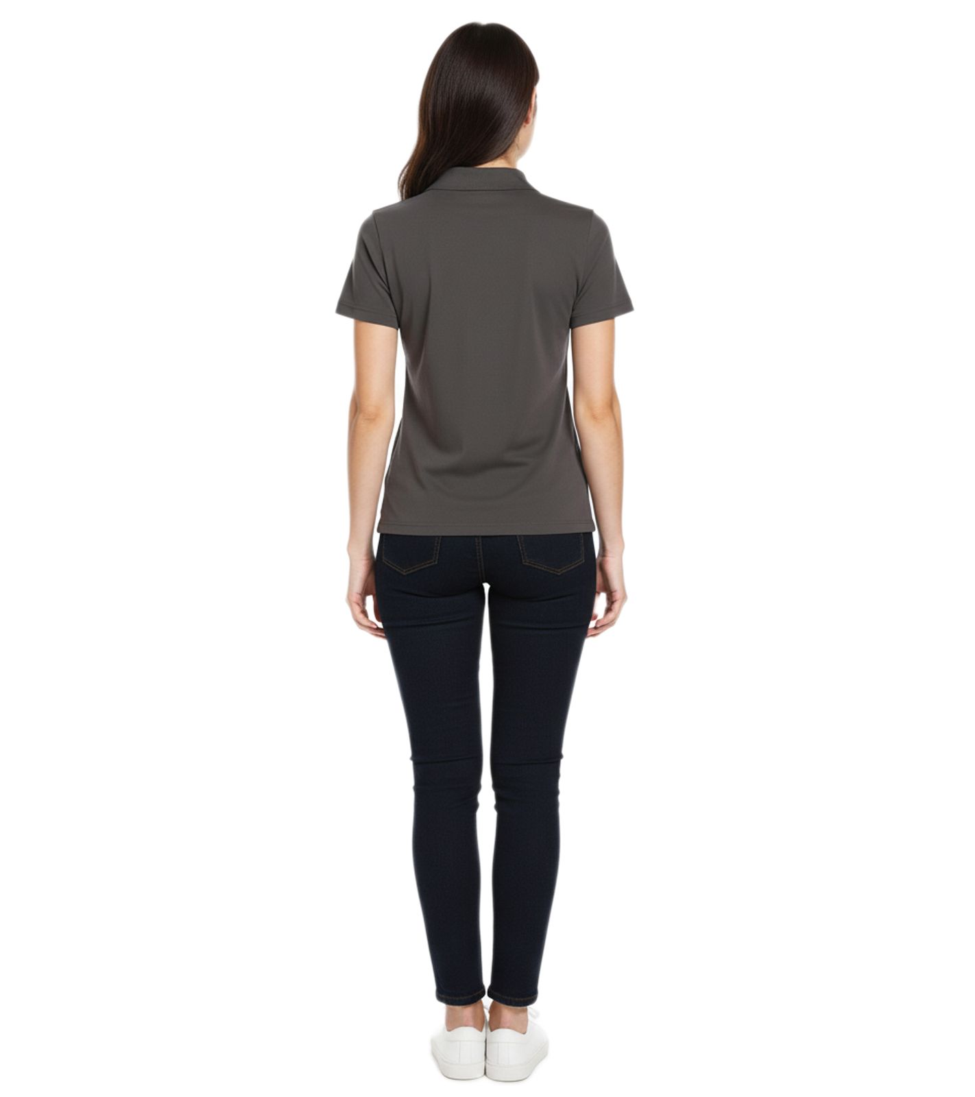 ELEVATE Helios Damen Polo-Shirt Baumwolle Polo-Hemd Pique-Strick 180 g/m&sup2; 3810789 Dunkelgrau