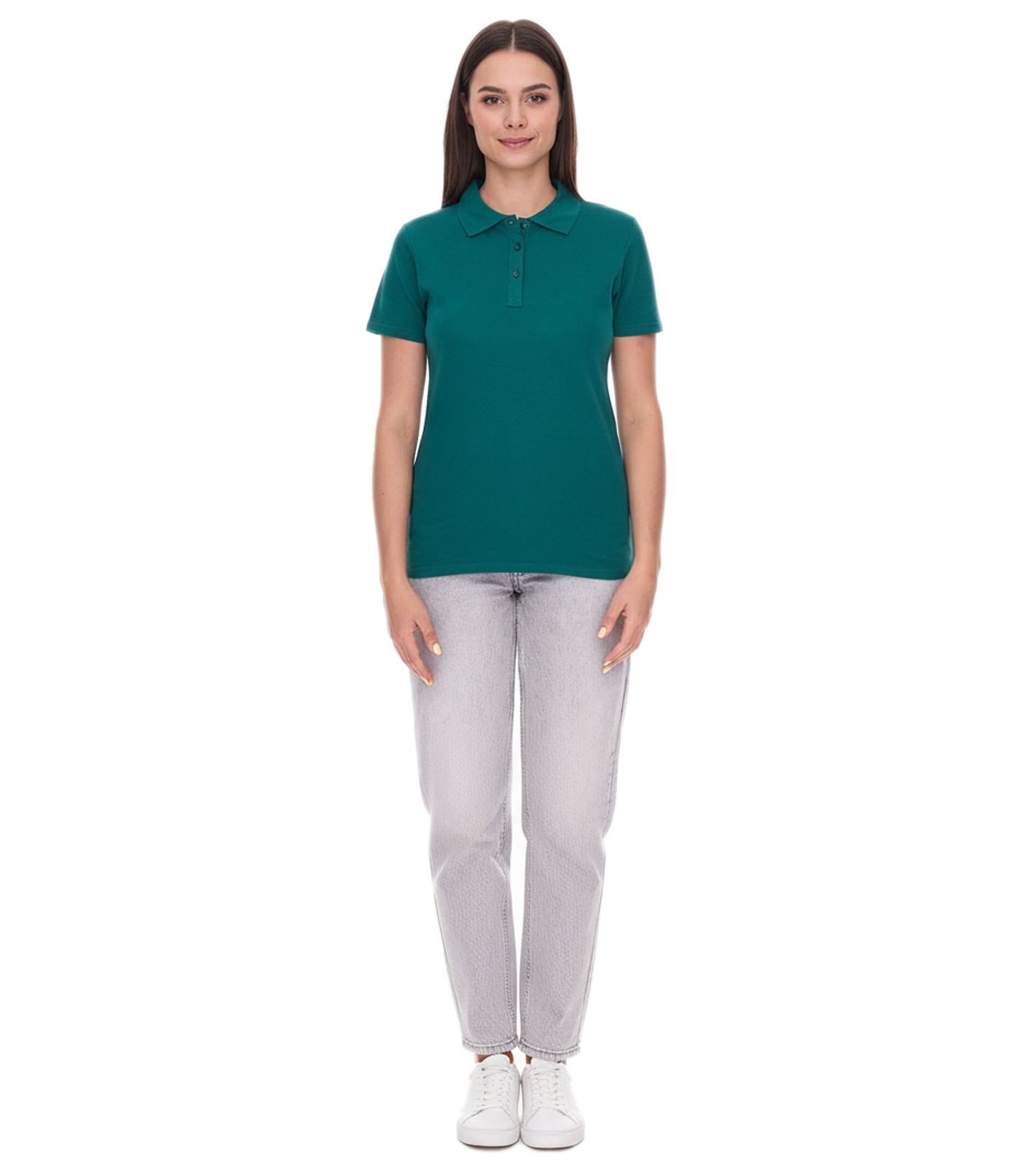 ELEVATE Helios Damen Polo-Shirt Baumwolle Polo-Hemd Pique-Strick 180 g/m&sup2; 3810760 Forest Dunkel-Gr&uuml;n
