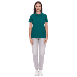 ELEVATE Helios Damen Polo-Shirt Baumwolle Polo-Hemd Pique-Strick 180 g/m² 3810760 Forest Dunkel-Grün