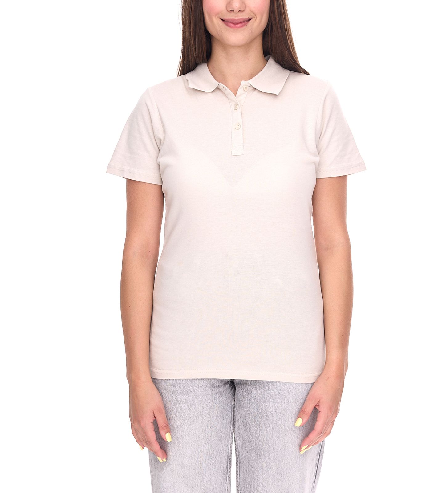 ELEVATE Helios Damen Polo-Shirt Baumwolle Polo-Hemd Pique-Strick 180 g/m&sup2; 3810790 Beige