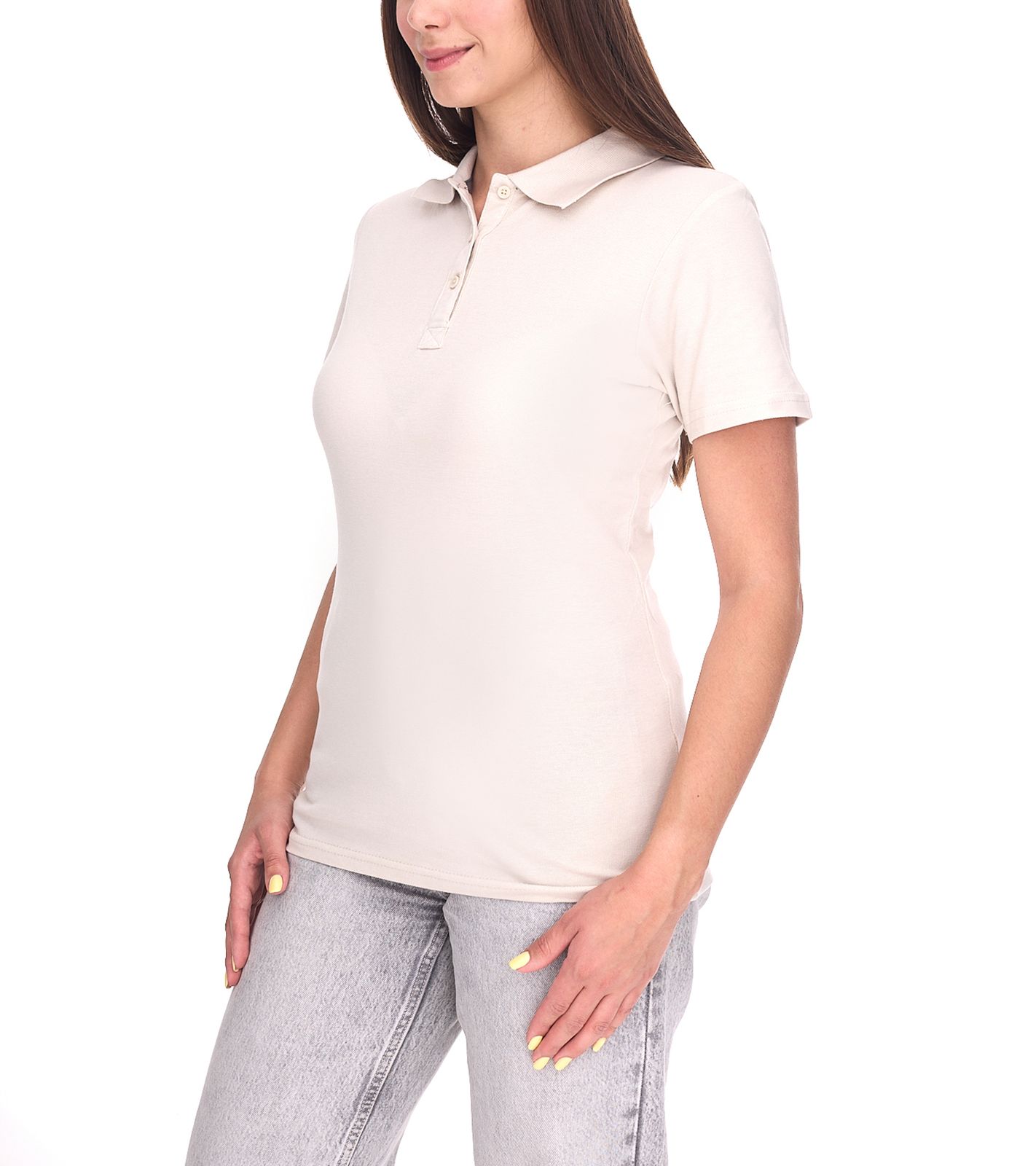 ELEVATE Helios Damen Polo-Shirt Baumwolle Polo-Hemd Pique-Strick 180 g/m&sup2; 3810790 Beige