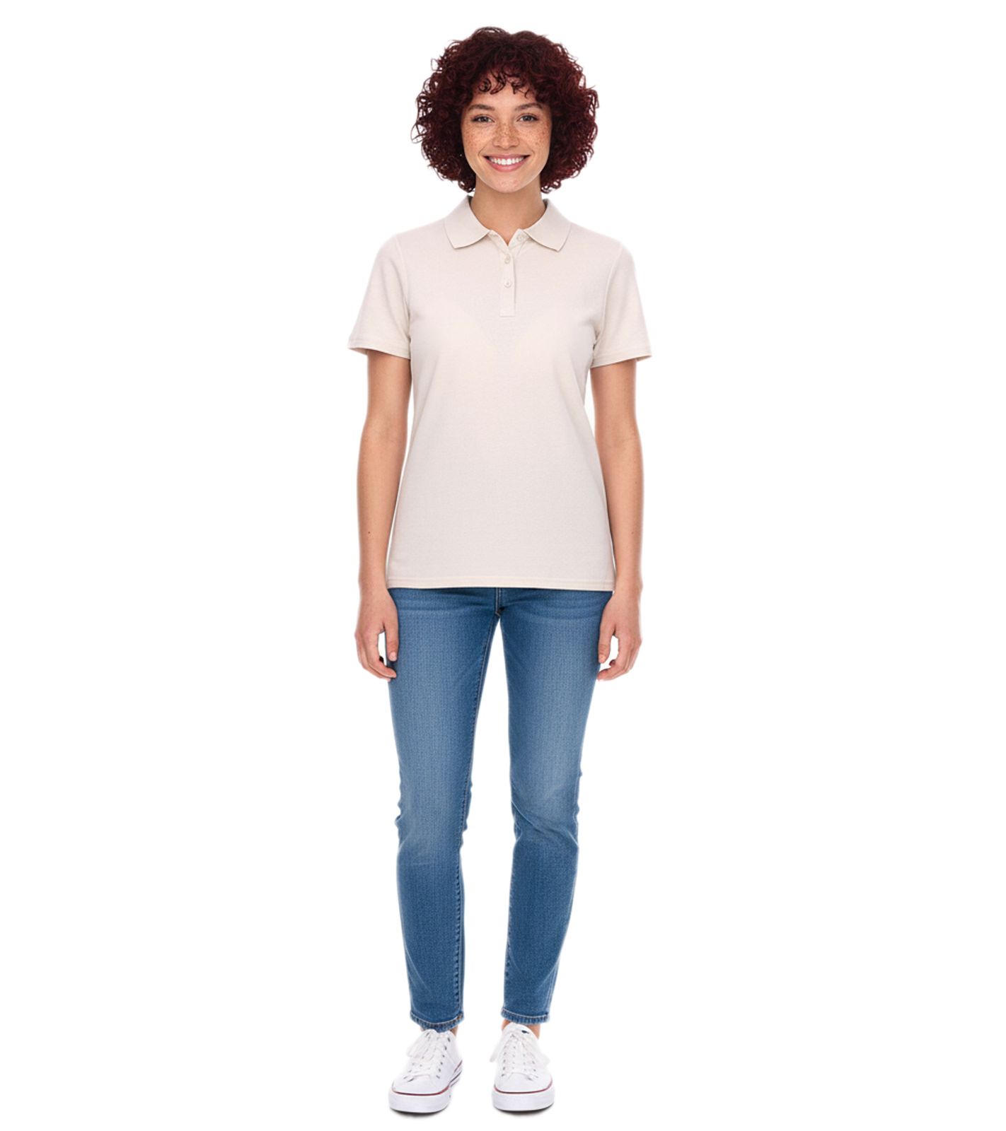 ELEVATE Helios Damen Polo-Shirt Baumwolle Polo-Hemd Pique-Strick 180 g/m&sup2; 3810790 Beige
