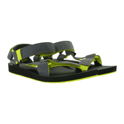 TEVA Original Universal Men's Trekking Sandal—Sustainable Summer Sandal with EVA Rubber Sole—Outdoor Sandal 1004006 Black/Gray/Lemon-Gr
