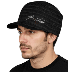 The Used Emo-Band Schirm-Beanie mit Band-Stickerei Strick-Mütze Fan-Beanie KC105565TUD Schwarz
