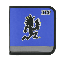 INSANE CLOWN POSSE CD-Hülle von der Horrorcore Rap-Band reflektierend für 24 CD´s Blau/Schwarz/Weiß/Gelb