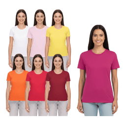 ELEVATE Heros Women's T-Shirt (also available in 4XL) – Simple cotton T-shirt, 150 g/m², basic T-shirt, undershirt 38029 in red, white, orange, yellow, or