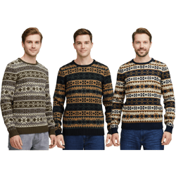 11 PROJECT PRPasco Herren Strick-Pullover mit Wollanteil Langarm-Shirt 20716671 in Navy, Grün oder Schwarz