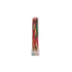 TubeLaces White Flat Schnürsenkel rasta