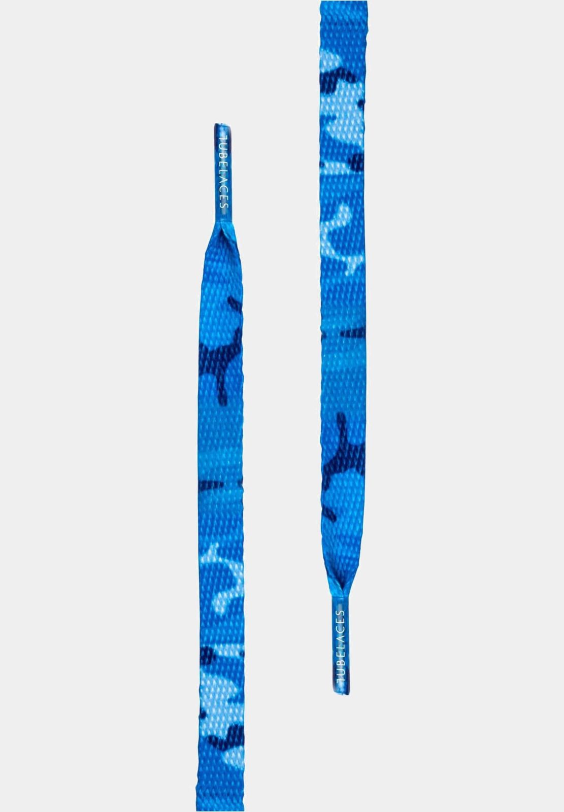 TubeLaces White Flat Schn&uuml;rsenkel ocean camo