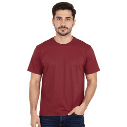 European League Of Football Blanko T-Shirts Weinrot