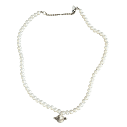 fainz Unisex Pearl Kette mit Planet Perlen 